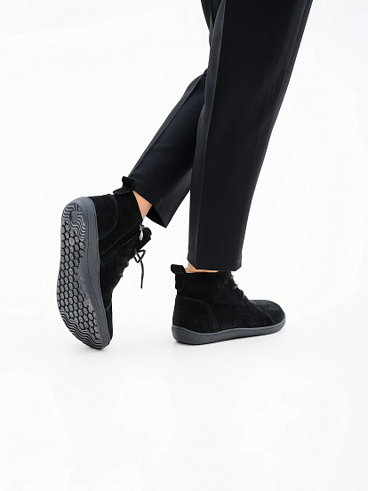 картинка Босоногие ботинки ED'ART 352.K.NATA'bl.Черная замша от интернет магазина