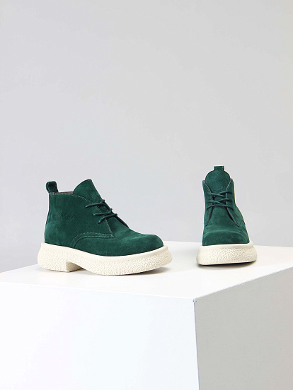 картинка Ботинки ED'ART 308.агата'w. зеленый замша от интернет магазина