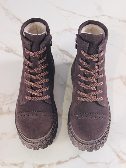 картинка Ботинки ED'ART 319.22511'br. Коричневый замша от интернет магазина