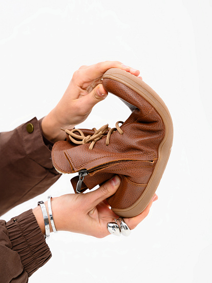 картинка Босоногие ботинки  ED'ART 352.NATA'br.Коньяк от интернет магазина