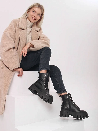 картинка Ботинки ED'ART 329.зиплайн'bl. черный от интернет магазина