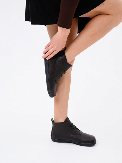 картинка Босоногие ботинки  ED'ART 208.NATA'bl.Темно-коричневая оттима от интернет магазина