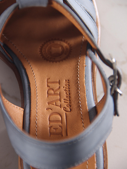 картинка Босоножки ED'ART 5035.23663'bе. Вакса серая +коричневый от интернет магазина