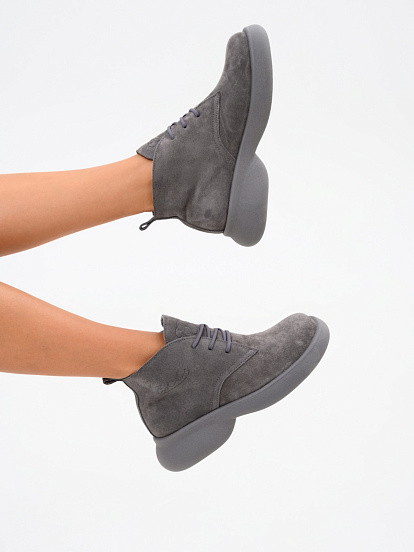 картинка Ботинки  ED'ART 308.927'gr. серый замок замша+серый от интернет магазина