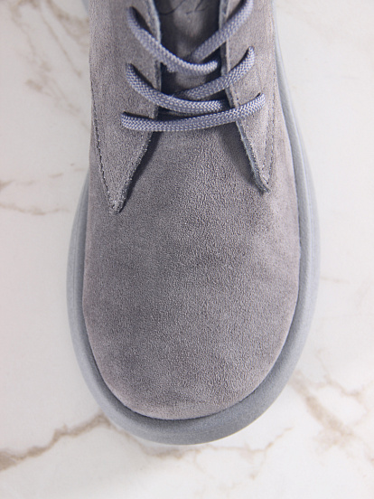 картинка Ботинки  ED'ART 308.927'gr. серый замок замша+серый от интернет магазина