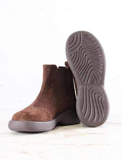 картинка Челси ED'ART 332.927'br. Коричневая замша от интернет магазина