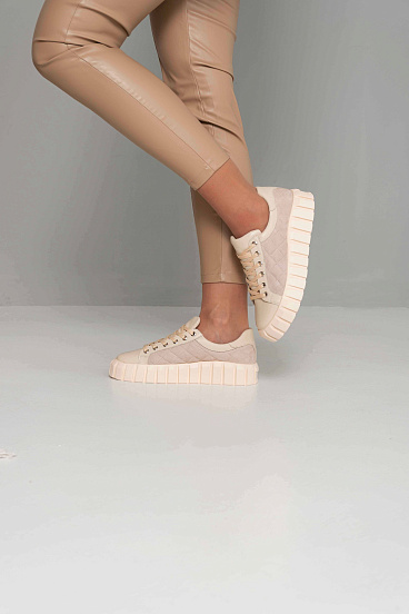 картинка Кеды ED'ART 146.91505'pu.Бежевый от интернет магазина