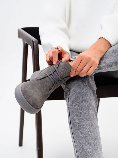 картинка Ботинки  ED'ART 308.927'gr. серый замок замша+серый от интернет магазина