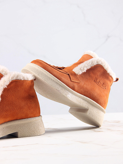 картинка Ботинки ED'ART 307.florida 'be.мандарин замша от интернет магазина