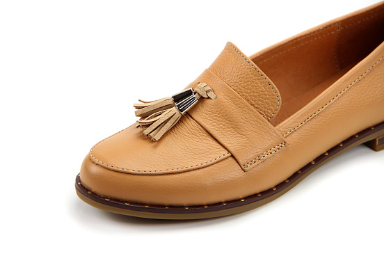 картинка Лоферы ED'ART 117.madonna'b.g. бежевый бубенцы R от интернет магазина