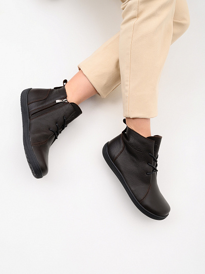 картинка Босоногие ботинки  ED'ART 352.NATA'bl.Темно-коричневая оттима от интернет магазина