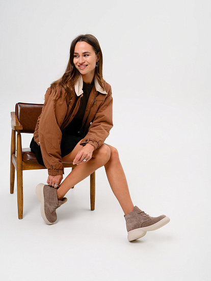 картинка Ботинки ED'ART 308.927'be. капучино замша от интернет магазина