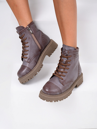 картинка Ботинки ED'ART 319.taskana'ka. Вакса коричневая от интернет магазина