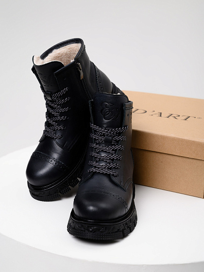 картинка Ботинки ED'ART 319.PODYUM141'bl. Вакса черная от интернет магазина