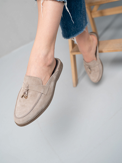 картинка Мюли ED'ART 1070.2614'be. ваниль замша от интернет магазина