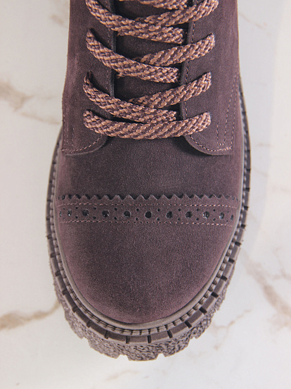 картинка Ботинки ED'ART 319.22511'br. Коричневый замша от интернет магазина