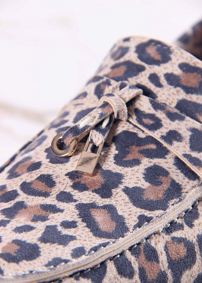 картинка Лоферы туфли ED'ART 170.2614'be. бежевый леопард от интернет магазина