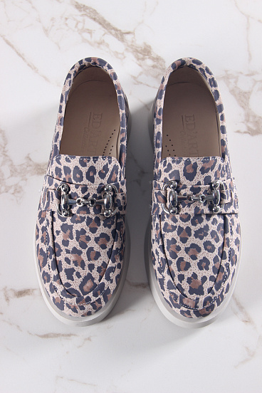картинка Лоферы туфли ED'ART 172.1841'be. бежевый леопард от интернет магазина
