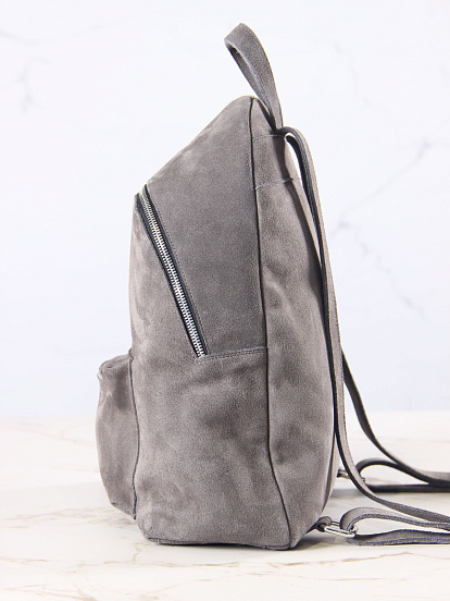 картинка Рюкзак ED'ART r01.серый замок замша от интернет магазина