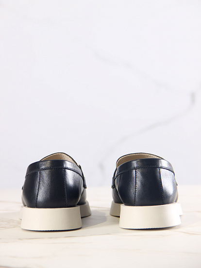 картинка Лоферы туфли ED'ART 172.1841'be. Черный кожа от интернет магазина