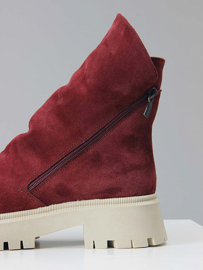 картинка Ботинки ED'ART 233.2094'be. Бордо замша от интернет магазина