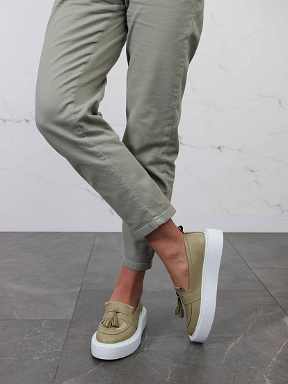 картинка Лоферы ED'ART 167.Lusi23'w. Авокадо-виктория от интернет магазина