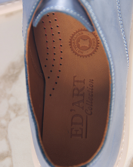 картинка Туфли ED'ART 181.ОКСЕ'be. Вакса джинс+бежевый от интернет магазина