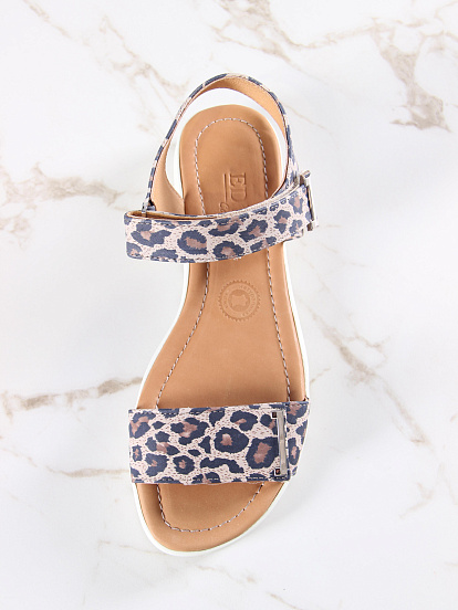 картинка Босоножки ED'ART 2020.115w. бежевые леопард от интернет магазина