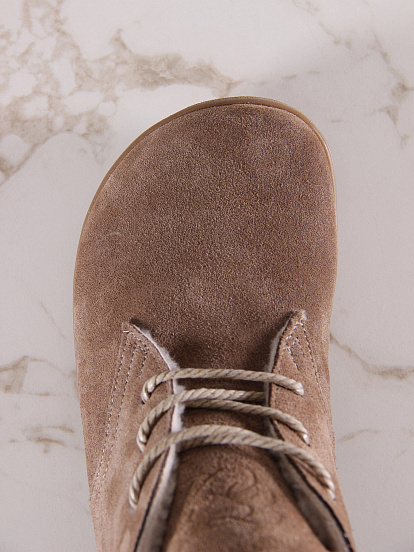 картинка Босоногие ботинки  ED'ART 208.NATA'br.Серо-коричневая замша от интернет магазина