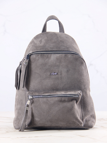 картинка Рюкзак ED'ART r01.серый замок замша от интернет магазина
