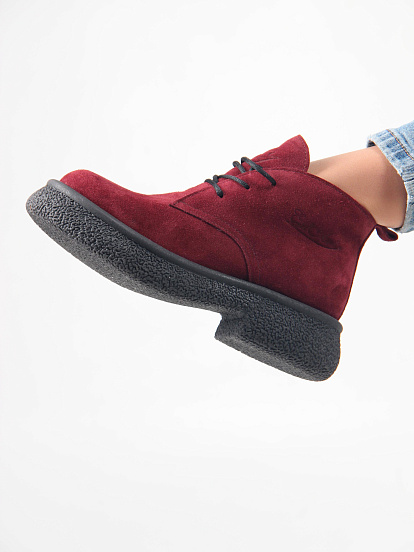 картинка Ботинки ED'ART 308.агата'bl. бордo замша от интернет магазина