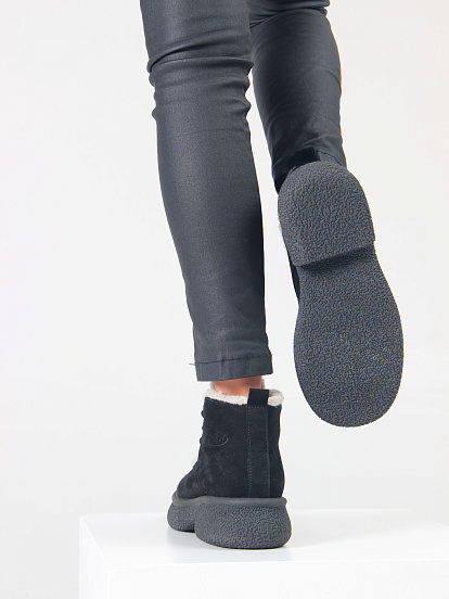 картинка Ботинки ED'ART 308.агата'bl. черный замша от интернет магазина