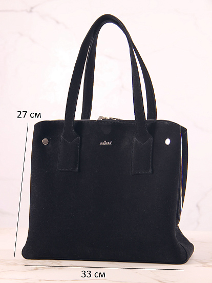 картинка Сумка ED`ART S05.черная замша от интернет магазина