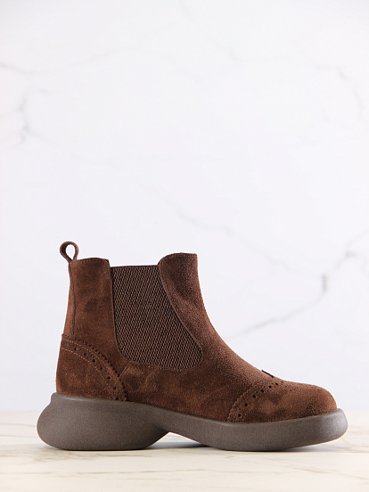 картинка Челси ED'ART 332.927'br. Коричневая замша от интернет магазина