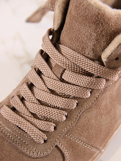 картинка Босоногие ботинки  ED'ART 211.NATA'br.Серо-коричневая замша от интернет магазина