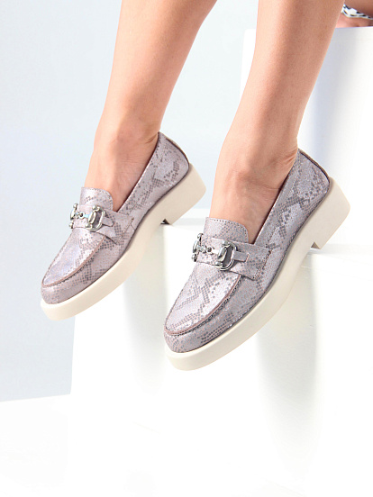 картинка Лоферы туфли ED'ART 174.1593'be.Мутон мамба от интернет магазина