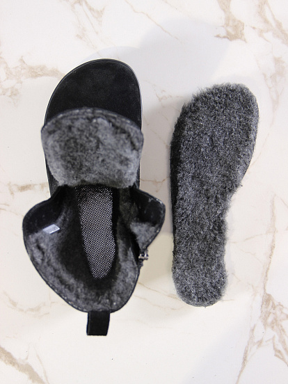 картинка Босоногие ботинки  ED'ART 351.NATA'bl.Черная замша от интернет магазина