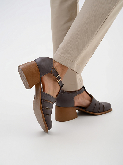 картинка Босоножки ED'ART 5036.23663'bе.Вакса коричневый от интернет магазина