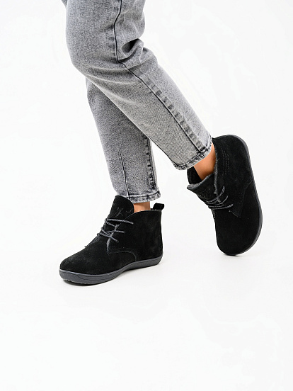 картинка Босоногие ботинки  ED'ART 208.NATA'bl.Черный замша от интернет магазина