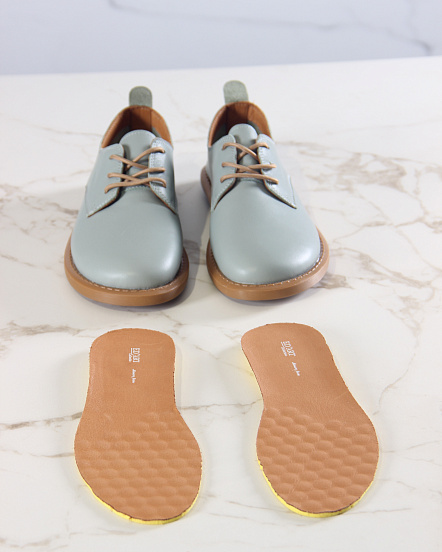 картинка Туфли ED'ART 181.ОКСЕ'br. Лион авокадо+коричневый от интернет магазина