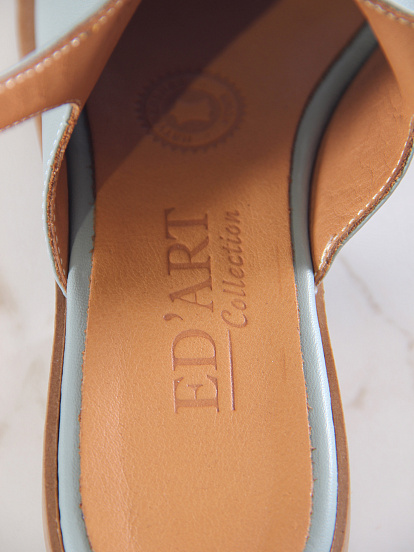 картинка Босоножки ED'ART 4013.23663'bе. Авокадо лион+коричневый от интернет магазина