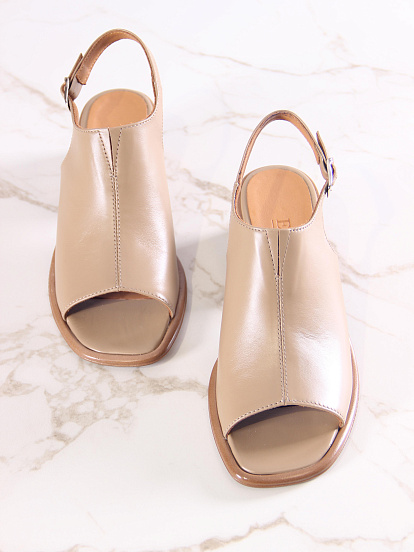 картинка Босоножки ED'ART 4013.23663'bе. Круассан майами+коричневый от интернет магазина