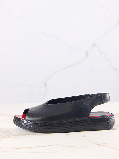 картинка Босоножки ED'ART 1019.2530'bl. красный+черный от интернет магазина