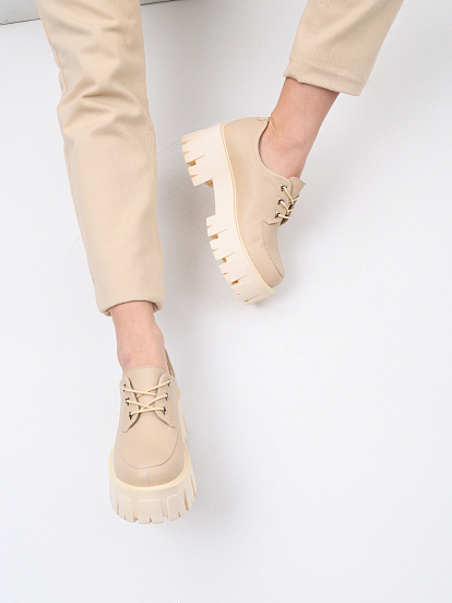 картинка Туфли полуботинки ED'ART 202.90200'm.Бежевый от интернет магазина