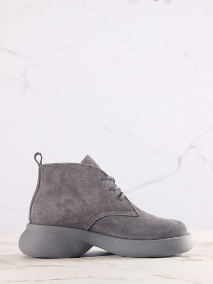 картинка Ботинки  ED'ART 308.927'gr. серый замок замша+серый от интернет магазина