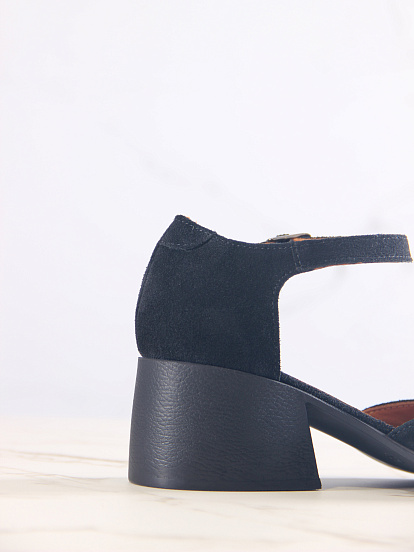 картинка Босоножки ED'ART 5033.23663'bl. Черная замша от интернет магазина