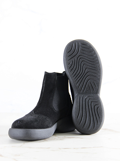 картинка Челси ED'ART 332.927'bl. Черная замша от интернет магазина