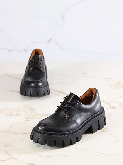 картинка Туфли полуботинки ED'ART 202.чанки'bl. black от интернет магазина