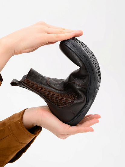 картинка Челси босоногие ED'ART 366.NATA'bl.Темно-коричневая оттима от интернет магазина