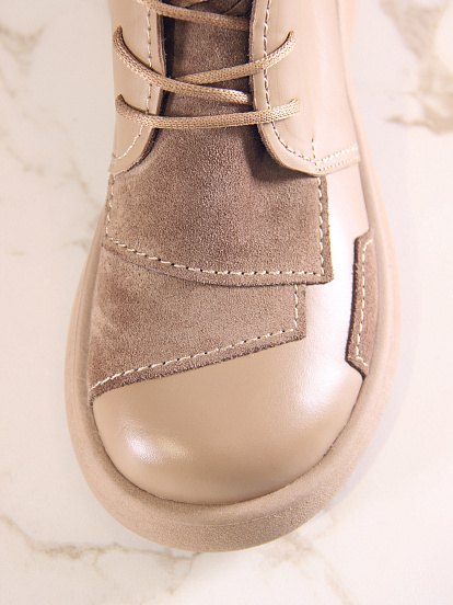 картинка Ботинки  ED'ART 305.927'ka. Круассан+коричневый капучино замша от интернет магазина